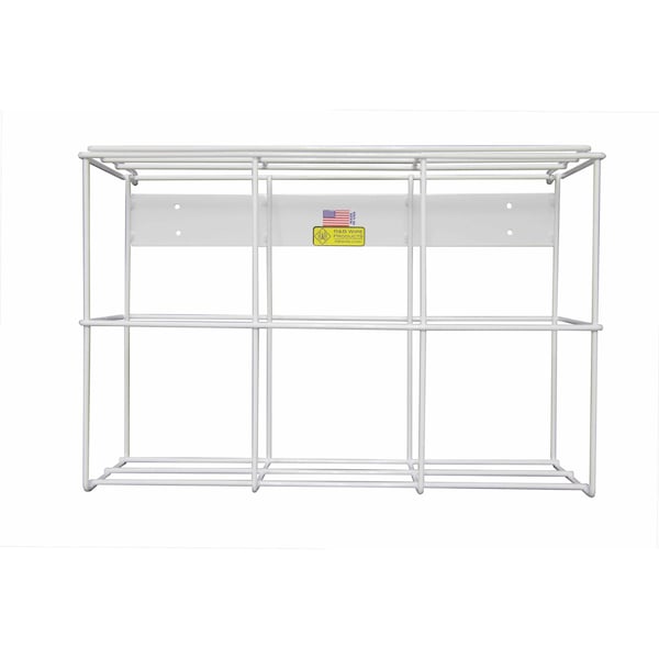 R&B Wire Products Triple 3 Liter Wall Mountable Chemical Bottle Holder